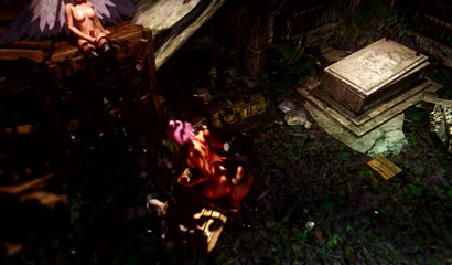 Futa Angel, Succubus and Witch have a great outdoor threesome