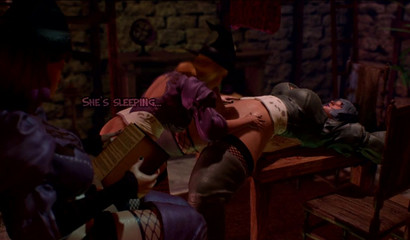 Crazy witches with futa-dicks have a nice threesome