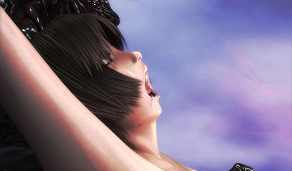 Horror monster with big cock fucks cute young girl hard