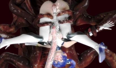 Alien Xenomorph arranged double penetration poor girl Ulala