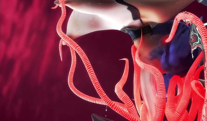 Xenomorph arranged hardcore double penetration for sexy bitch