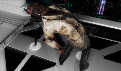 Zombie scientists attacked a girl and raped her