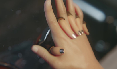 Jessie make sensual blowjob with cumshot on her face