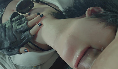 Persistent rude guy deep throat fucking beautiful brunette