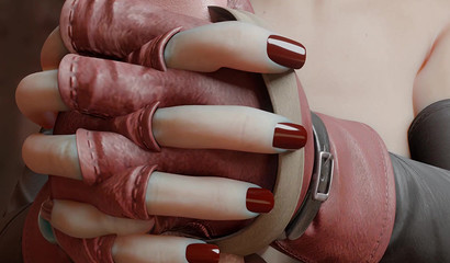 Tifa Lockhart two handed handjob dick her lover