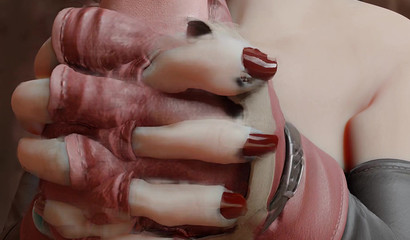 Tifa Lockhart two handed handjob dick her lover