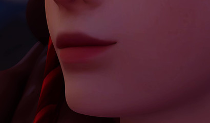 Horny girl D.Va watching homemade porn starring her futa girlfriend Brigitte and her