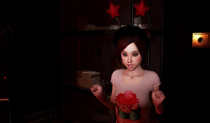 Christmas threesome sex between two futa women and sexy girl