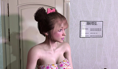 Girl at the reception peeps under the skirt of a woman with a big ass