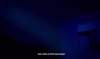 Sexy Meru the Succubus fucks in the bedroom with a classmate at night