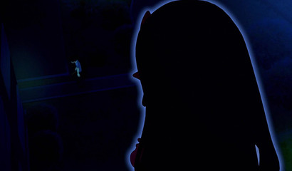 Sexy Meru the Succubus fucks in the bedroom with a classmate at night