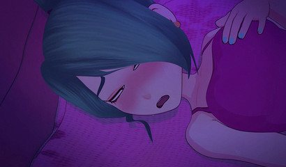 Teen schoolgirl masturbate in the bedroom  and orgasm