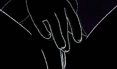 Teen schoolgirl masturbate in the bedroom  and orgasm