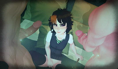 Enchantress Merula Synde has group sex with experienced lovers