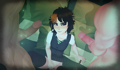 Enchantress Merula Synde has group sex with experienced lovers