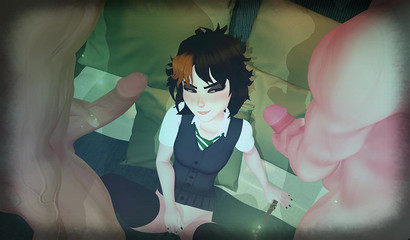 Enchantress Merula Synde has group sex with experienced lovers