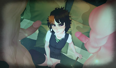 Enchantress Merula Synde has group sex with experienced lovers