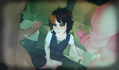 Enchantress Merula Synde has group sex with experienced lovers