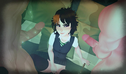 Enchantress Merula Synde has group sex with experienced lovers