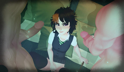 Enchantress Merula Synde has group sex with experienced lovers