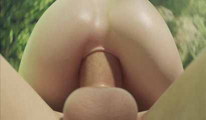 YoRHa 2B have amazing anal sex in cowgirl position