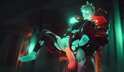 可怕的怪物收割者硬他妈的示踪剂在她的湿猫