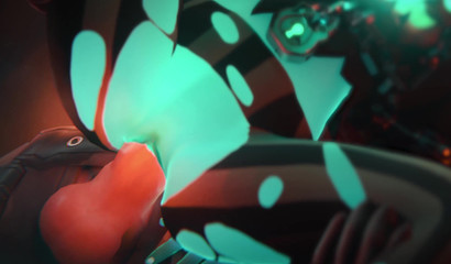 可怕的怪物收割者硬他妈的示踪剂在她的湿猫