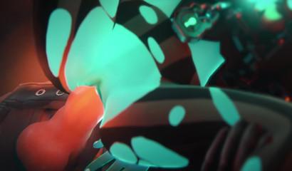 可怕的怪物收割者硬他妈的示踪剂在她的湿猫