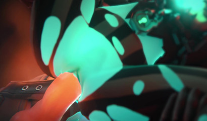 可怕的怪物收割者硬他妈的示踪剂在她的湿猫