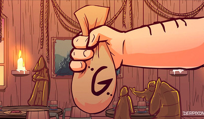 Heroes of the game "Darkest Dungeon" got group sex in the dungeon