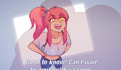 Cartoon girl streamer fuck with different big monsters