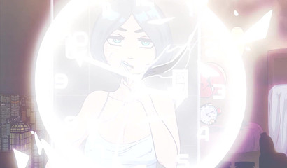 The lucky guy stopped the time and put his dick in the neighbor's mouth