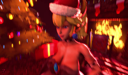 New Year's sex with sexy busty whore Bowsette
