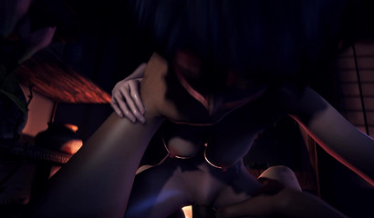 Stranger caught masturbating girl Rukia Kuchiki and fuck her in mouth and pussy