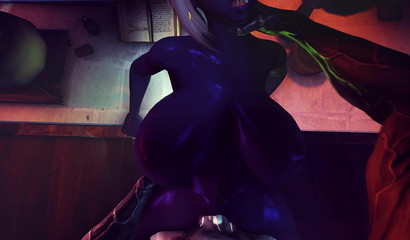 Demon hard fuck BBW dark skin elf with huge boobs and ass