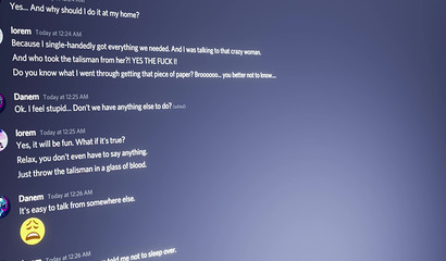 Forbidden ritual with demon ended with hot mystical sex on the floor