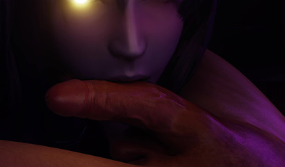 Forbidden ritual with demon ended with hot mystical sex on the floor