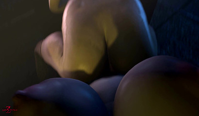 Strange futa girls fuck Marie Rose in dangerous alley