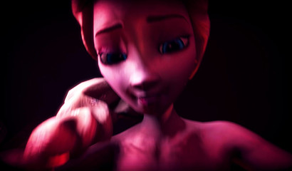 Queen Elsa crying during a hard fuck with a strong big warrior