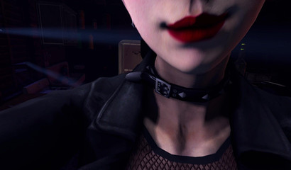 Busty goth girl Miya jerk off guy's dick before hard sex in an abandoned house