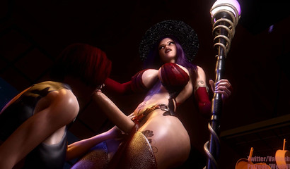 Futa witch deep fuck in mouth obedient girl