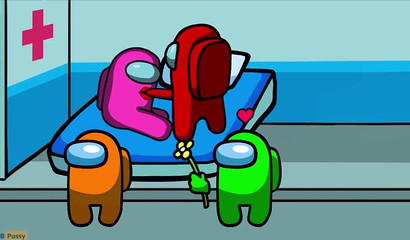 Hentai porn cartoon Among Us with sex of colored characters