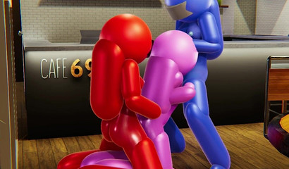 Among Us Red and Blue double penetrate Pink