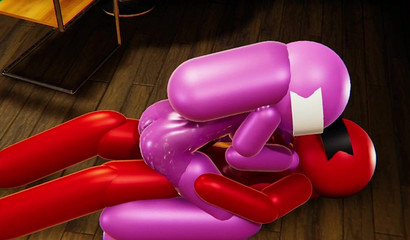 Among Us Red and Blue double penetrate Pink