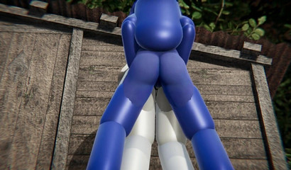 White and Blue Futanari Cocks Fuck Each Other In Anime Porn Among Us