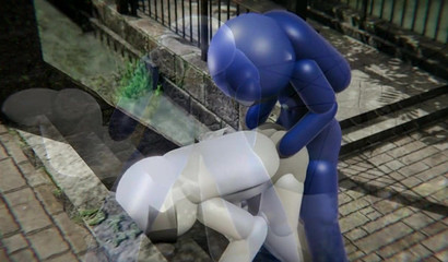 White and Blue Futanari Cocks Fuck Each Other In Anime Porn Among Us