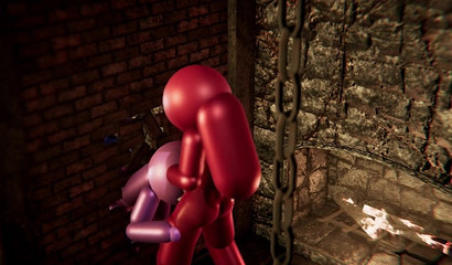 Two Among Us Fucks Pink Chick Futanari Cocks