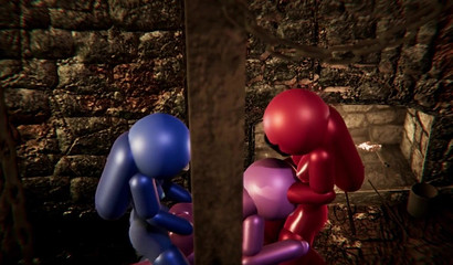 Two Among Us Fucks Pink Chick Futanari Cocks