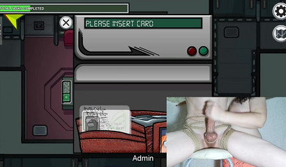 Busty Streamer Jerks Tied Up Boyfriend's Dick While Playing Among Us