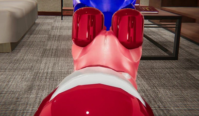 Blue and Red characters Among us fuck each other with futanari dicks